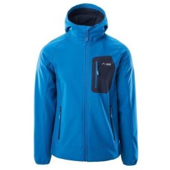 Kurtka męska Softshell Elbrus Sogne - błękitna, Rozmiar L. Niebieskie kurtki męskie ELBRUS, l, bez wzorów, z dzianiny, bez ramiączek, bez kaptura. Za 189.99 zł.