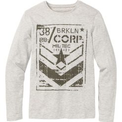Shirt z długim rękawem Slim Fit bonprix naturalny melanż. Koszulki męskie z długim rękawem marki bonprix. Za 32.99 zł.