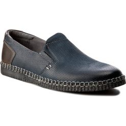 Półbuty CESARE CAVE - MI18-598B Granatowy. Codzienne półbuty męskie marki Cesare Cave. Za 159.99 zł.