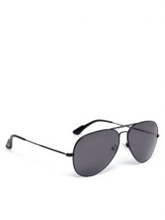 Gino Rossi Okulary przeciwsłoneczne MR22LQ006S-1 Czarny. Czarne okulary przeciwsłoneczne męskie Gino Rossi, bez wzorów, z tworzywa sztucznego. Za 129.99 zł.