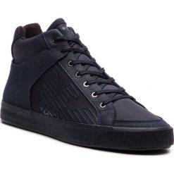Sneakersy EMPORIO ARMANI - X4Z074 XL456 00554 Night/Night. Niebieskie buty sportowe na co dzień męskie Armani Jeans, z jeansu, eleganckie. Za 769.00 zł.