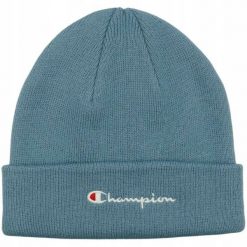 Czapka sportowa unisex Champion zimowa ciepła. Niebieskie czapki męskie CHAMPION, na zimę, bez wzorów, sportowe. Za 78.49 zł.