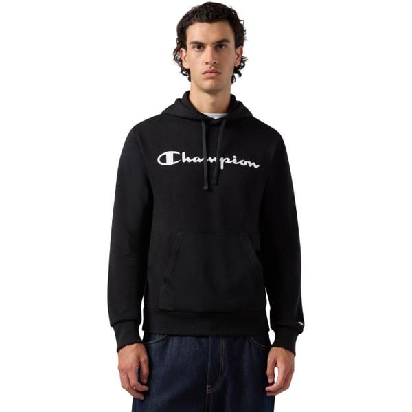 Bluza męska Champion Hooded Sweatshirt 221917. Czarne bluzy nierozpinane męskie CHAMPION, m, bez wzorów, casualowe, bez ramiączek, bez kaptura. Za 189.00 zł.