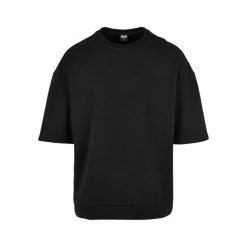 Bluza okrągły dekolt krótkie rękawy oversize Urban Classics. Czarne bluzy nierozpinane męskie Urban Classics, m, bez wzorów, bez ramiączek, bez kaptura. Za 191.00 zł.