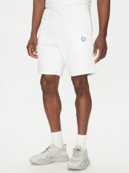 HUGO Szorty sportowe Nylsho 50534288 Biały Regular Fit. Białe szorty sportowe męskie Hugo, bez wzorów, z bawełny, sportowe. Za 289.99 zł.