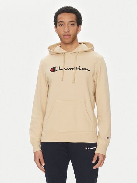 Champion Bluza 220726 Beżowy Regular Fit. Brązowe bluzy nierozpinane męskie CHAMPION, m, bez wzorów, z bawełny, bez ramiączek, bez kaptura. Za 139.99 zł.