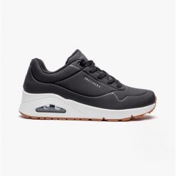 Buty SKECHERS Uno Stand On Air. Czarne buty do biegania męskie Skechers, bez wzorów, bez zapięcia, do biegania, skechers sport. Za 299.00 zł.
