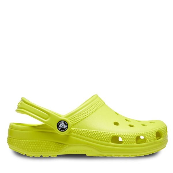 Klapki Crocs. Żółte klapki i japonki męskie Crocs, bez wzorów. Za 239.99 zł.