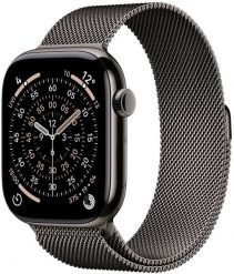 Smartwatch Apple Watch 11 GPS + Cellular 46mm Slate Titanium Milanese Loop M/L Grafitowy (MFD44ZR/A). Szare zegarki smartwatch Apple. Za 4,006.27 zł.