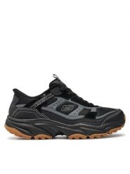 Skechers Trekkingi Slip-ins Vigor AT 237744/BBK Czarny. Czarne buty trekkingowe męskie Skechers, bez wzorów, ze skóry, bez zapięcia, trekkingowe. Za 359.99 zł.