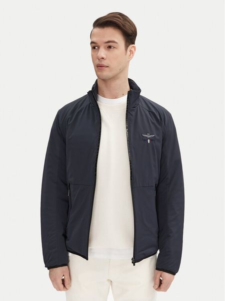 Aeronautica Militare Kurtka przejściowa 251AB2205CT3264 Granatowy Regular Fit. Niebieskie kurtki męskie Aeronautica Militare, m, bez wzorów, z syntetyku, bez ramiączek, bez kaptura. Za 489.99 zł.