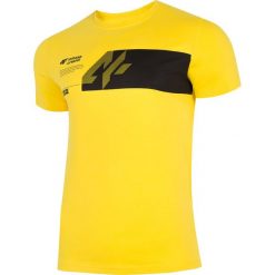 T-shirt męski TSM202 - żółty. T-shirty męskie marki 4f. Za 29.99 zł.