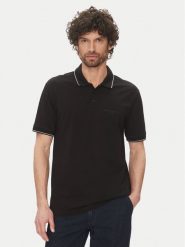 Armani Exchange Polo XM000489 AF13026 UC001 Czarny Regular Fit. Czarne koszulki polo męskie Armani Exchange, l, bez wzorów, z bawełny, bez kołnierzyka, bez ramiączek. Za 219.99 zł.