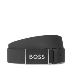 Pasek Męski BOSS. Niebieskie paski męskie Boss, bez wzorów. Za 229.99 zł.