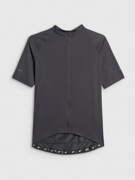 4F Koszulka kolarska męska - czarna XXL. Czarne t-shirty męskie 4f, l, bez wzorów, z materiału, bez kołnierzyka, bez ramiączek. Za 179.99 zł.