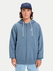 Quiksilver Bluza Salt Water Zip EQYFT05160 Niebieski Comfort Fit. Niebieskie bluzy rozpinane męskie Quiksilver, m, bez wzorów, z bawełny, bez ramiączek, bez kaptura. Za 279.99 zł.
