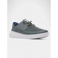 Buty letnie męskie Columbia Boatside Relaxed PFG. Szare buty trekkingowe męskie Columbia, na lato, bez wzorów, bez zapięcia, trekkingowe. W wyprzedaży za 305.10 zł.