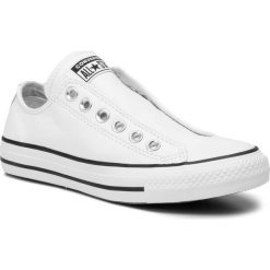 Trampki CONVERSE - Ctas Slip 164975C White/White/Black. Białe trampki męskie Converse, bez wzorów, z gumy, sportowe, bez zapięcia. Za 349.00 zł.