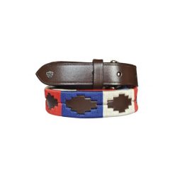 Pas Flags&Cup Chukka. Brązowe paski męskie FLAGS&CUP, bez wzorów, eleganckie. Za 219.50 zł.