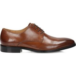 Brązowe półbuty wizytowe. Eleganckie półbuty męskie marki Kazar. Za 449.00 zł.