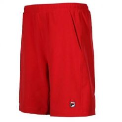 Spodnie treningowe męskie Fila Santana. Czerwone spodnie na co dzień męskie Fila, bez wzorów, z dresówki, casualowe, krótkie. Za 268.00 zł.