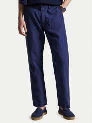 Polo Ralph Lauren Spodnie materiałowe 710A13235002 Granatowy Classic Fit. Niebieskie spodnie na co dzień męskie Polo Ralph Lauren, bez wzorów, z bawełny. Za 859.99 zł.