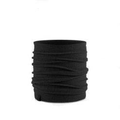 Komin na szyję Buff® Merino Fleece. Czarne szaliki męskie Buff, bez wzorów, sportowe. Za 169.90 zł.