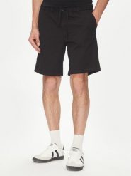 Jack & Jones Szorty materiałowe Jaiden 12274983 Czarny Relaxed Fit. Czarne szorty męskie Jack & Jones, bez wzorów, z bawełny. Za 79.99 zł.
