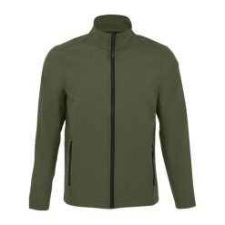 Męska Kurtka Soft Shell Race. Zielone kurtki męskie SOL'S, m, bez wzorów, sportowe, bez ramiączek, bez kaptura. Za 145.99 zł.