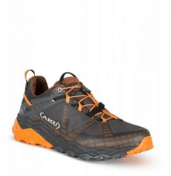 Buty trekkingowe męskie Aku M'S FLYROCK, black/ orange, 43. Czarne buty trekkingowe męskie Aku, bez wzorów, bez zapięcia. Za 531.64 zł.