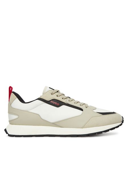 HUGO Sneakersy Icelin 50536568 Beżowy. Brązowe buty sportowe na co dzień męskie Hugo, m, bez wzorów, ze skóry, bez ramiączek, bez kaptura. Za 519.99 zł.