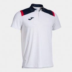 Polo Joma Toledo. Białe koszulki polo męskie Joma, m, bez wzorów, klasyczne, bez kołnierzyka, bez ramiączek. Za 121.30 zł.