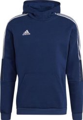 Adidas adidas Tiro 21 Sweat Hoody bluza 464 : Rozmiar - L. Bluzy nierozpinane męskie ADIDAS, l, bez wzorów, bez ramiączek, bez kaptura. Za 190.27 zł.