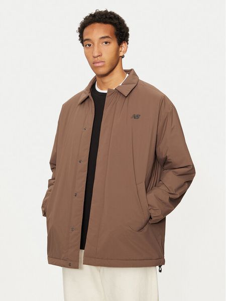 New Balance Kurtka przejściowa MJ43504 Brązowy Regular Fit. Brązowe kurtki męskie New Balance, m, bez wzorów, z syntetyku, bez ramiączek, bez kaptura. Za 409.99 zł.