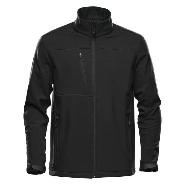 Męska Kurtka Cascades Soft Shell. Czarne kurtki męskie STORMTECH, m, bez wzorów, sportowe, bez ramiączek, bez kaptura. Za 509.99 zł.