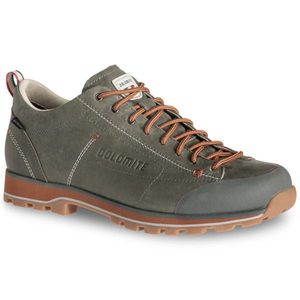 Buty trekkingowe męskie Dolomite Cinquantaquattro Low FG GTX. Zielone buty trekkingowe męskie Dolomite, bez wzorów, bez zapięcia, trekkingowe. Za 680.65 zł.