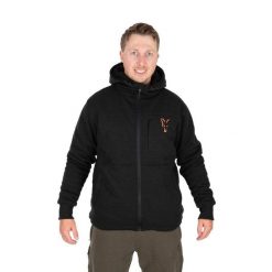 Kurtka Wędkarska Sherpa Czarna Fox Collection Jkt Black Orange. Czarne kurtki męskie FOX, xl, bez wzorów, bez ramiączek, bez kaptura. Za 326.49 zł.