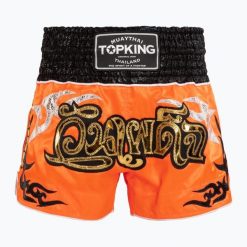 Spodenki treningowe Top King Thai Boxing. Brązowe szorty sportowe męskie TOP KING, bez wzorów, sportowe. Za 199.99 zł.
