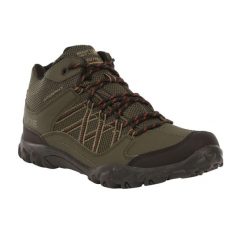 Męskie Buty Trekkingowe Edgepoint Mid. Brązowe buty trekkingowe męskie Regatta, na wiosnę, bez wzorów, bez zapięcia. Za 279.99 zł.