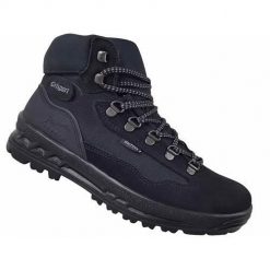 Buty trekkingowe męskie Grisport Nero Scamosciato. Niebieskie buty trekkingowe męskie Grisport, bez wzorów, z gumy, sportowe, za kostkę, bez obcasa, bez zapięcia. Za 296.00 zł.