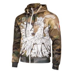 Bluza sportowa męska EXTREME HOBBY POLSKA CAMO z kapturem. Brązowe bluzy nierozpinane męskie EXTREME HOBBY, l, bez wzorów, z poliesteru, sportowe, bez ramiączek, z kapturem. Za 259.00 zł.