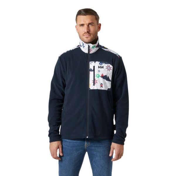 Polar Helly Hansen Daybreaker Block. Niebieskie bluzy z polaru męskie Helly Hansen, bez wzorów, z polaru, sportowe, bez ramiączek, bez kaptura. Za 397.00 zł.