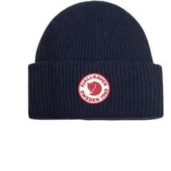 Czapka zimowa Fjällräven 1960 Logo. Niebieskie czapki męskie Fjällräven, na zimę, bez wzorów, sportowe. Za 266.99 zł.