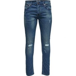ONLY&SONS Męskie jeansy Spun Jog Damage PK 0901 34 " BlueDenim (rozmiar 28). Jeansy męskie Only&Sons, bez wzorów, z jeansu. W wyprzedaży za 106.00 zł.