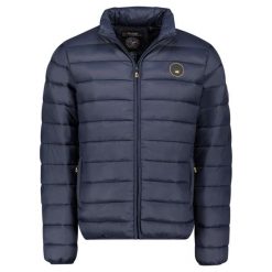 Króka kurtka wodoodporna pikowana Geographical Norway Amigomap. Niebieskie kurtki męskie Geographical Norway, m, bez wzorów, bez ramiączek, bez kaptura. W wyprzedaży za 221.00 zł.