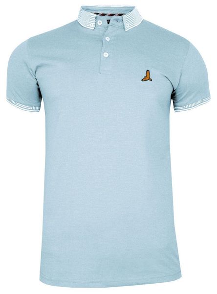 Koszulka POLO Błękitna Bawełniana, Męska, Krótki Rękaw, z Kołnierzykiem, Casualowa -Brave Soul. Niebieskie koszulki polo męskie Brave Soul, na lato, m, bez wzorów, z bawełny, casualowe, bez kołnierzyka, bez ramiączek. Za 79.00 zł.