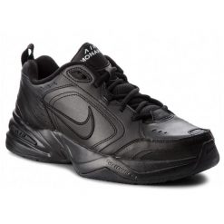 Buty męskie sportowe treningowe Nike AIR MONARCH IV. Czarne buty treningowe męskie Nike, bez wzorów, bez zapięcia, na fitness i siłownię. Za 319.00 zł.