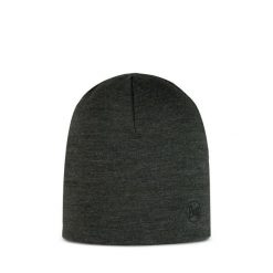 Czapka wełniana Buff Midweight Merino Wool Hat. Szare czapki męskie Buff, bez wzorów, z wełny, sportowe. Za 130.09 zł.