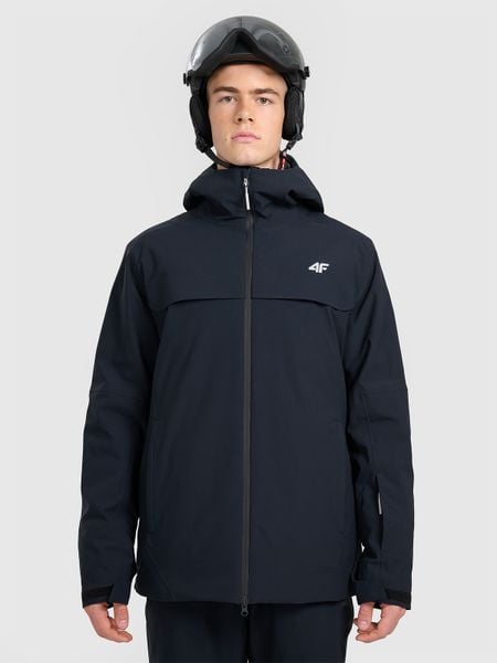 4F Kurtka narciarska membrana 8000 męska - czarna XXL. Czarne kurtki narciarskie i snowboardowe męskie 4f, na zimę, m, bez wzorów, z materiału, bez kaptura, narciarskie. Za 599.99 zł.