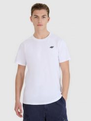 4F T-shirt regular gładki męski (2-pack) - multikolor M. T-shirty męskie 4f, m, bez wzorów, z bawełny, bez kołnierzyka, bez ramiączek. Za 89.99 zł.
